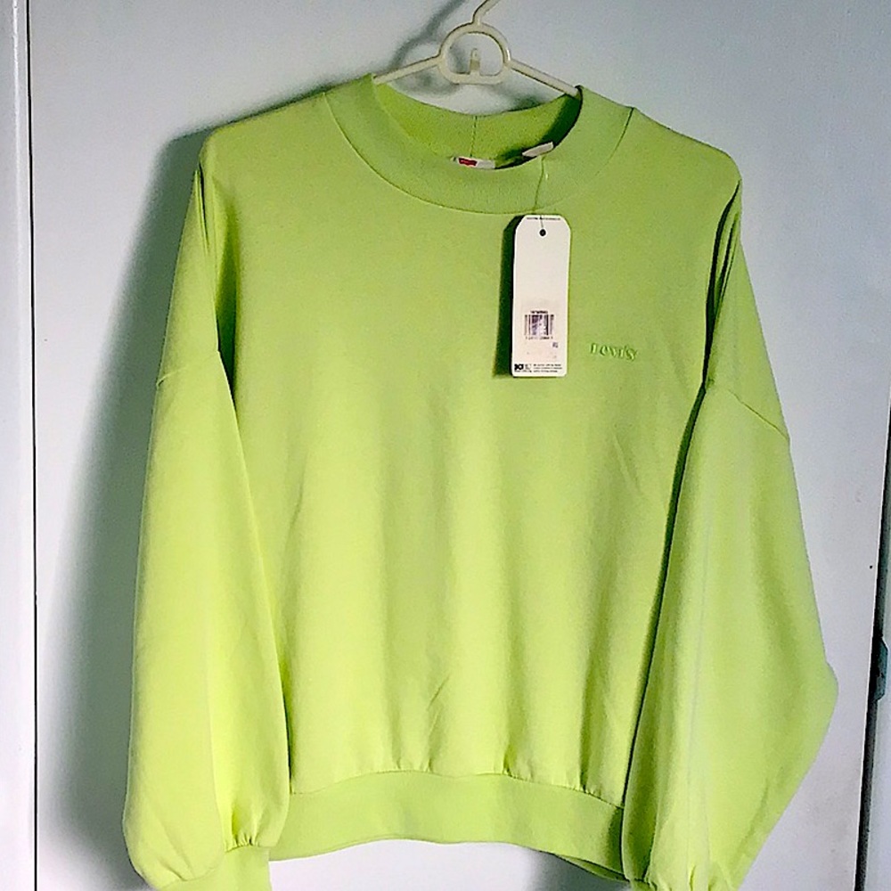 LEVIS ORIGINAL STYLE BRIGHT GREEN SWEATSHIRT